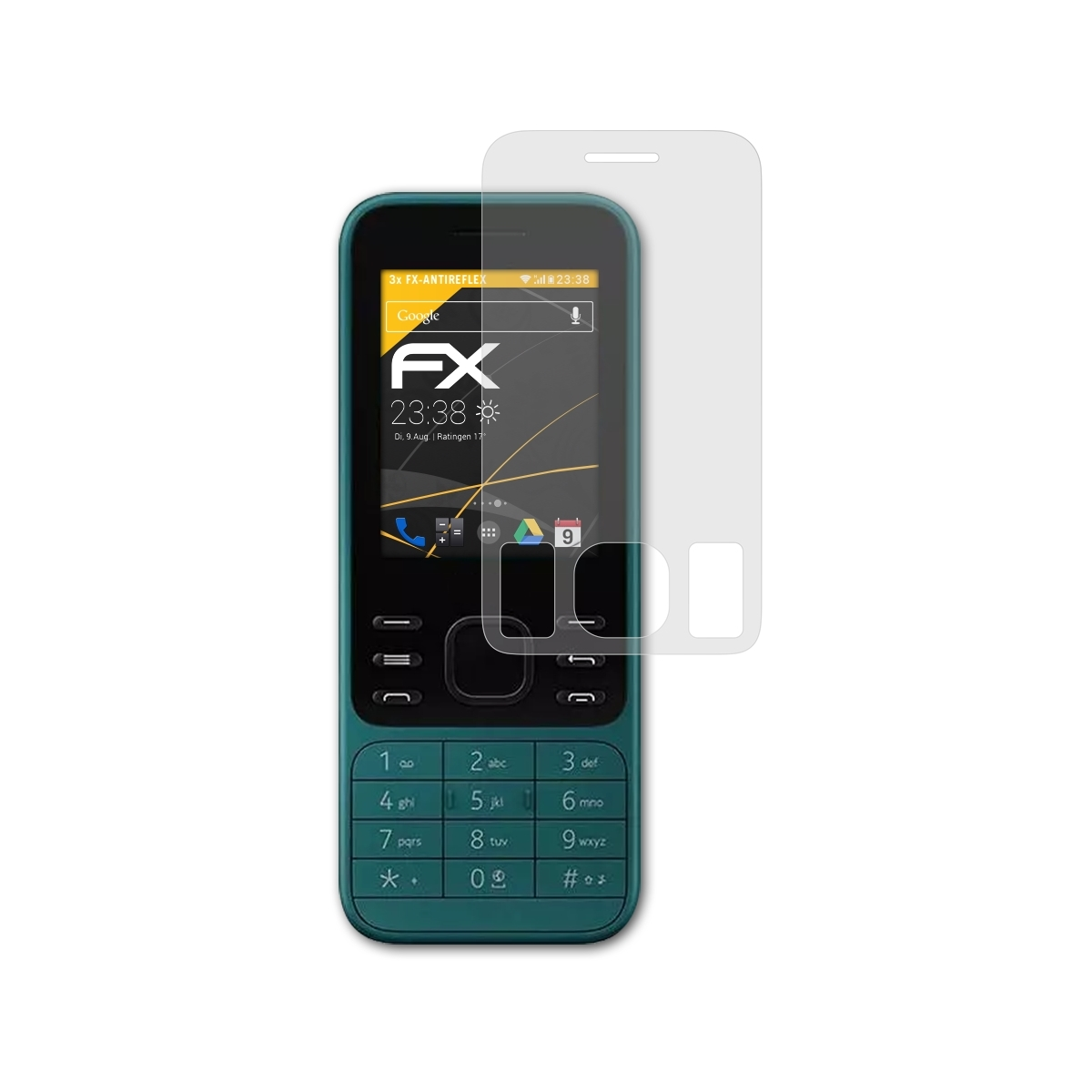 ATFOLIX 3x FX-Antireflex Displayschutz(für Nokia 4G) 6300