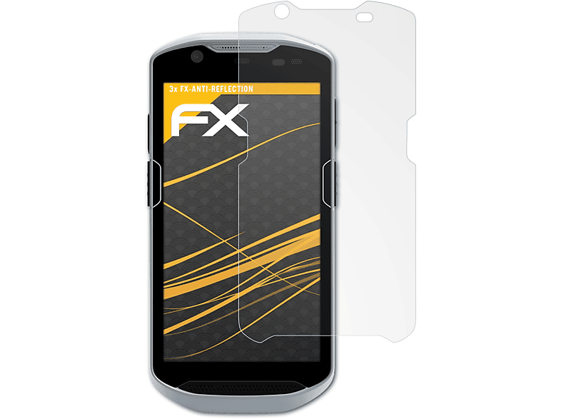 ATFOLIX 3x FX-Antireflex Displayschutz(für Zebra TC57)