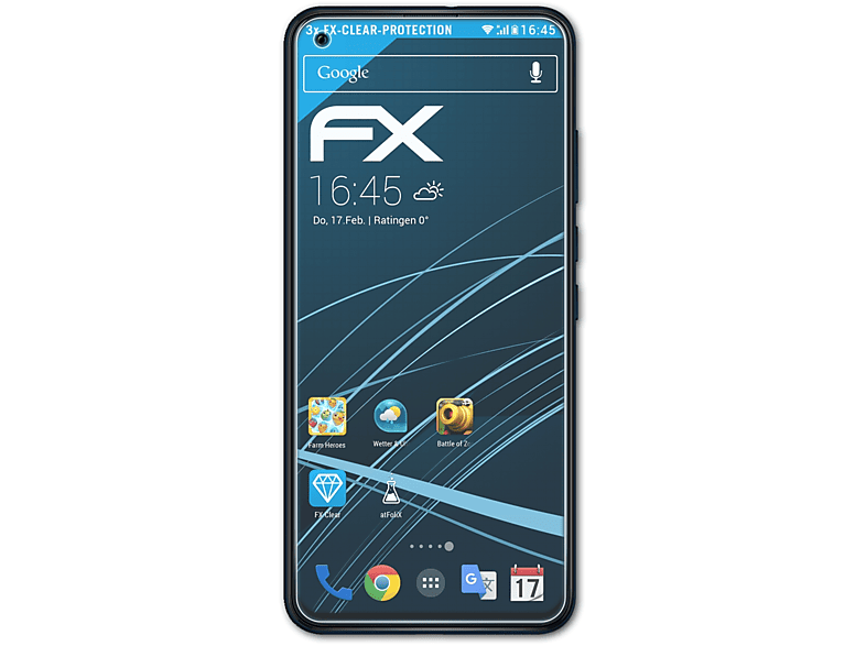 ATFOLIX 3x FX-Clear Displayschutz(für Wiko View 5)