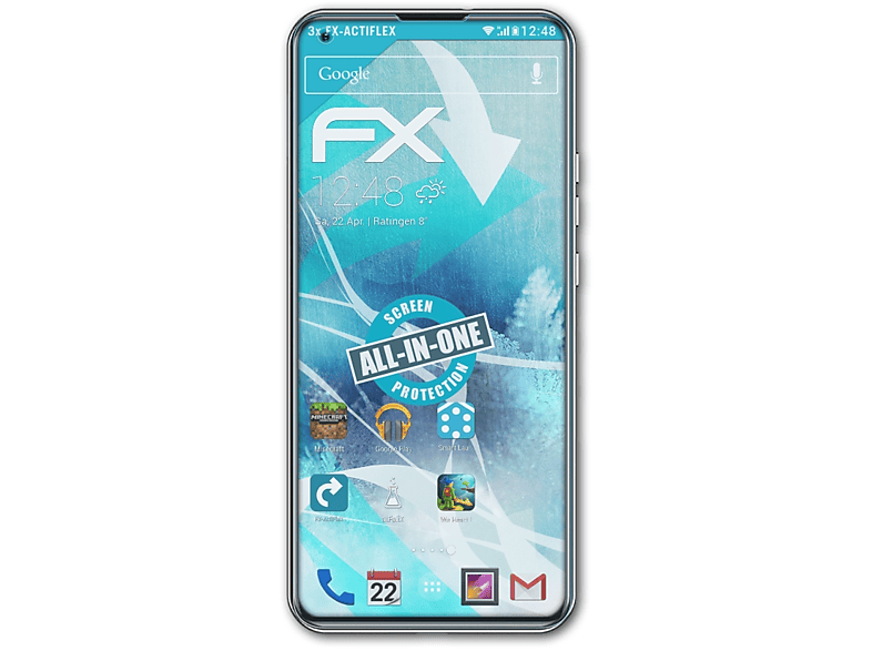 ATFOLIX 3x FX-ActiFleX Displayschutz(für Doogee N30)