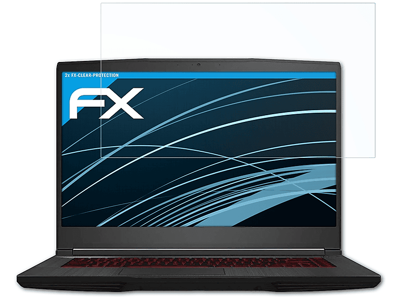 ATFOLIX 2x FX-Clear Displayschutz(für 15) Bravo MSI