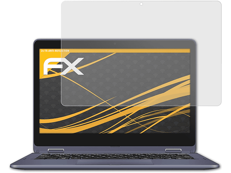 Flip 12) 2x VivoBook FX-Antireflex Displayschutz(für Asus ATFOLIX