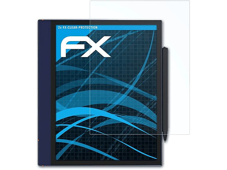 ATFOLIX 2x Note FX-Clear Displayschutz(für Air) BOOX
