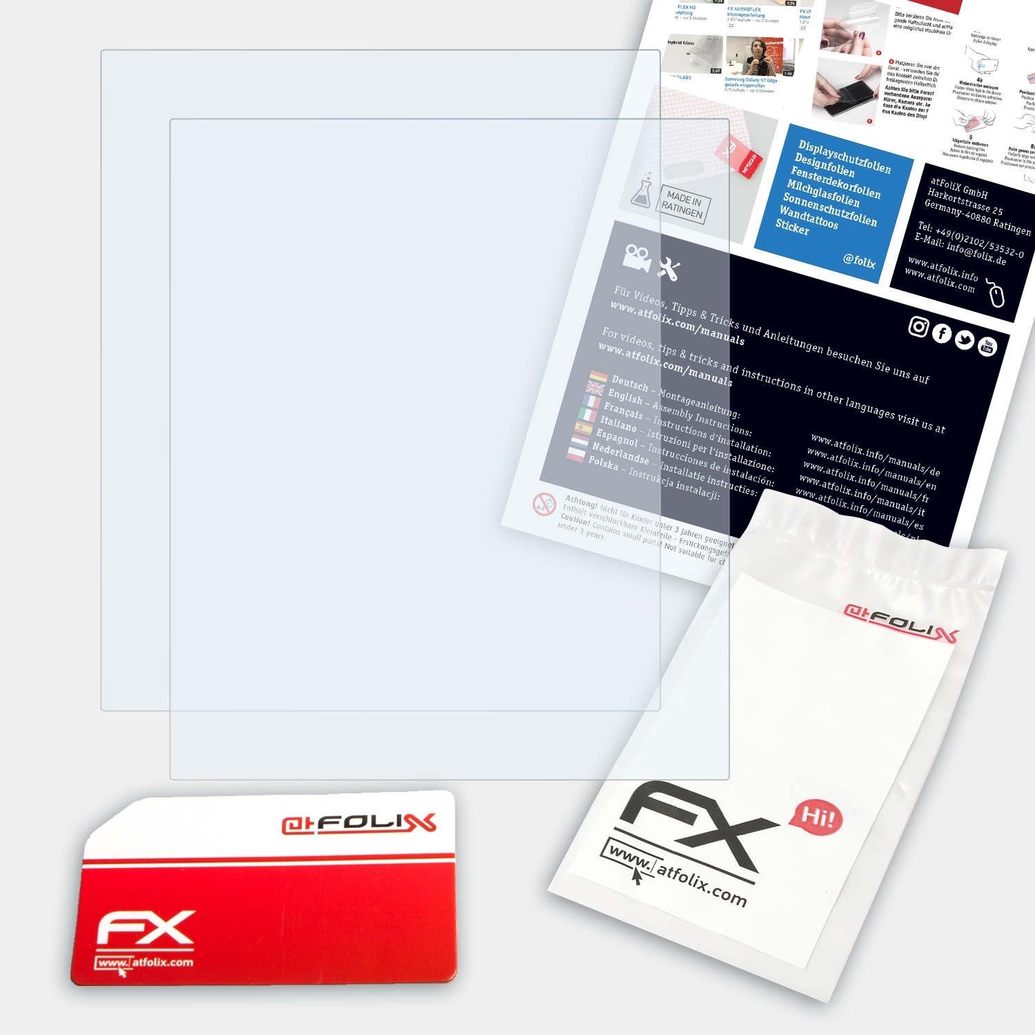 Air) 2x FX-Clear Displayschutz(für BOOX Note ATFOLIX