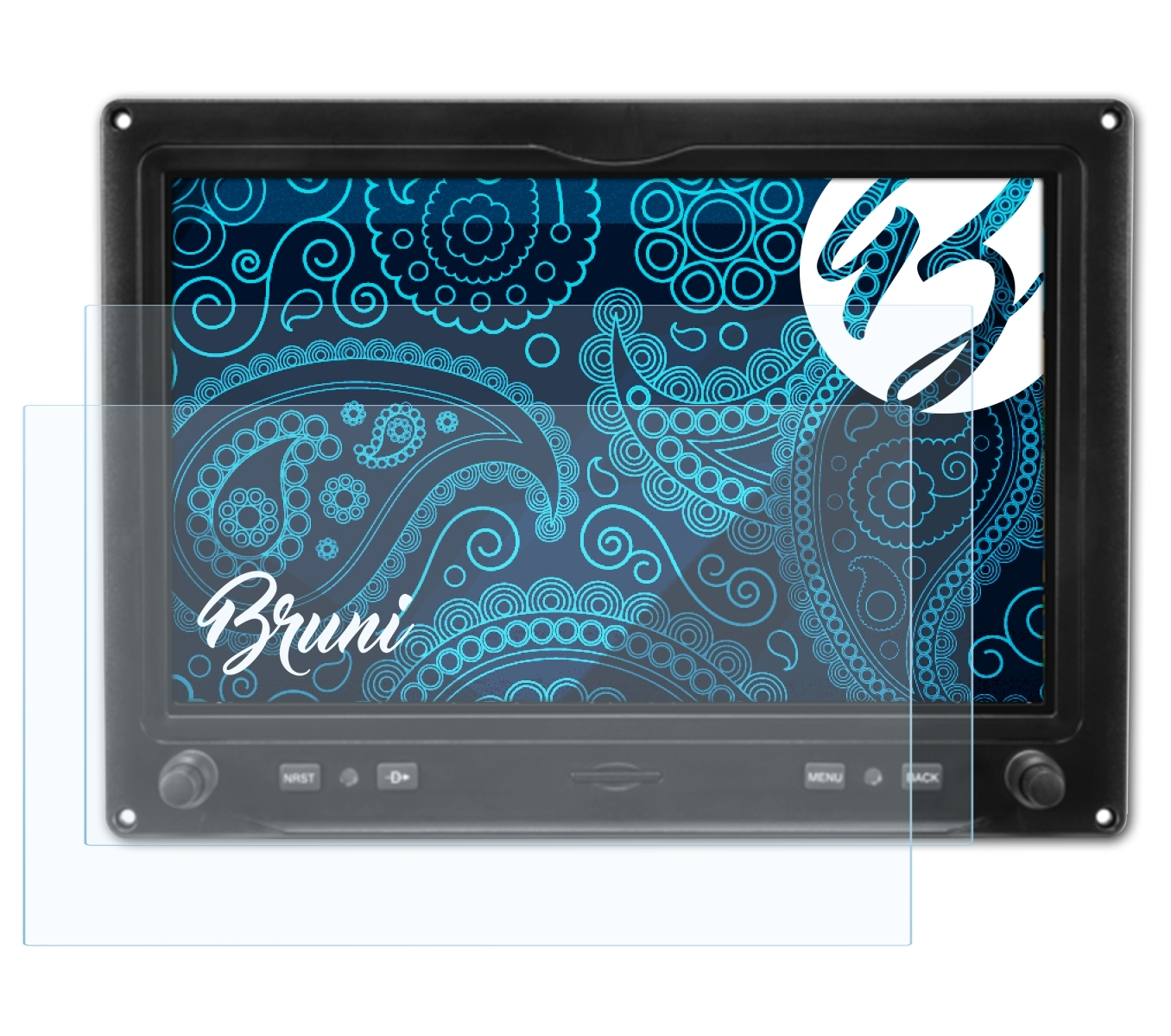 BRUNI 2x Basics-Clear (10.6 Garmin Inch)) Schutzfolie(für Touch G3X