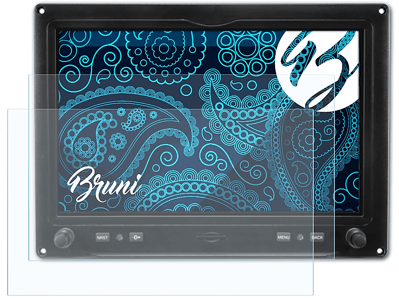 BRUNI 2x Schutzfolie(für Inch)) Touch Basics-Clear G3X (10.6 Garmin