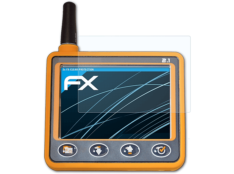 ATFOLIX Displayschutz(für FANET+) 3x Skytraxx mit FX-Clear 2.1
