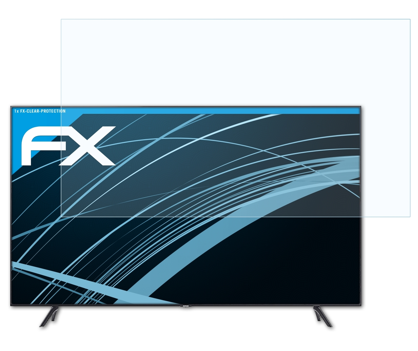 ATFOLIX FX-Clear Displayschutz(für Samsung GU-TU7199 (43 inch))