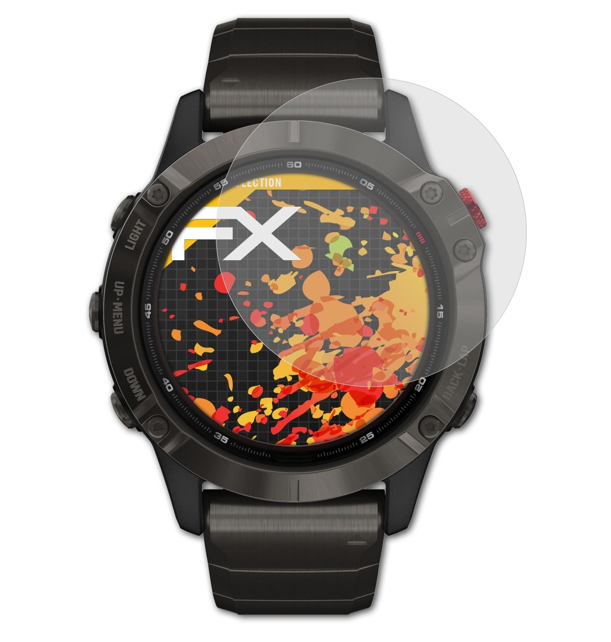 ATFOLIX 3x FX-Antireflex Displayschutz(für Garmin Pro) 6 Fenix