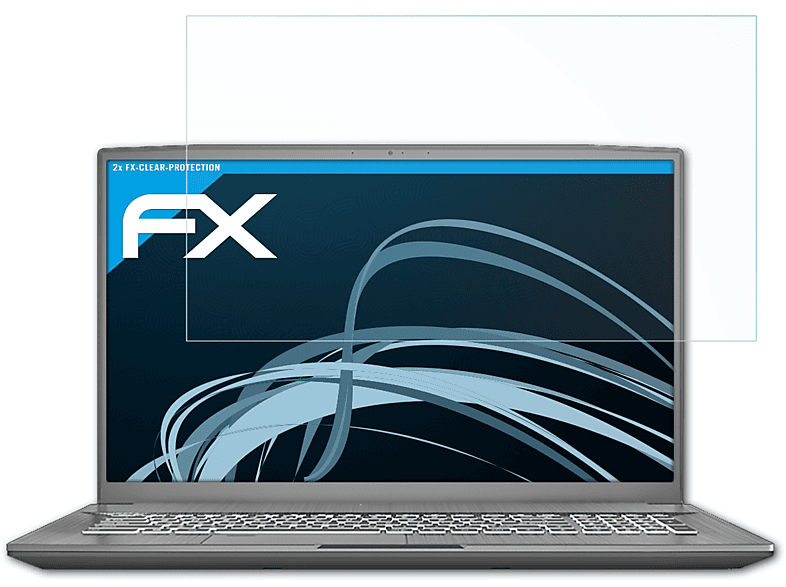 ATFOLIX 2x FX-Clear Displayschutz(für MSI WF75 Mobile Workstation)