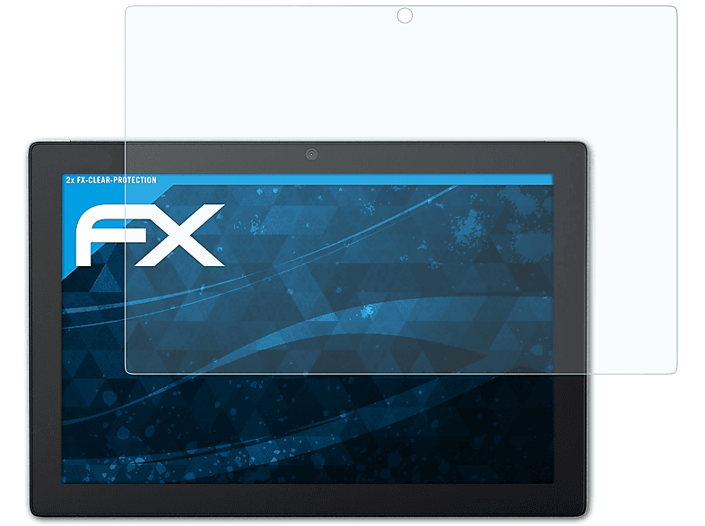 ATFOLIX 2x FX-Clear Displayschutz(für Lenovo IdeaPad MIIX (510-12ISK))