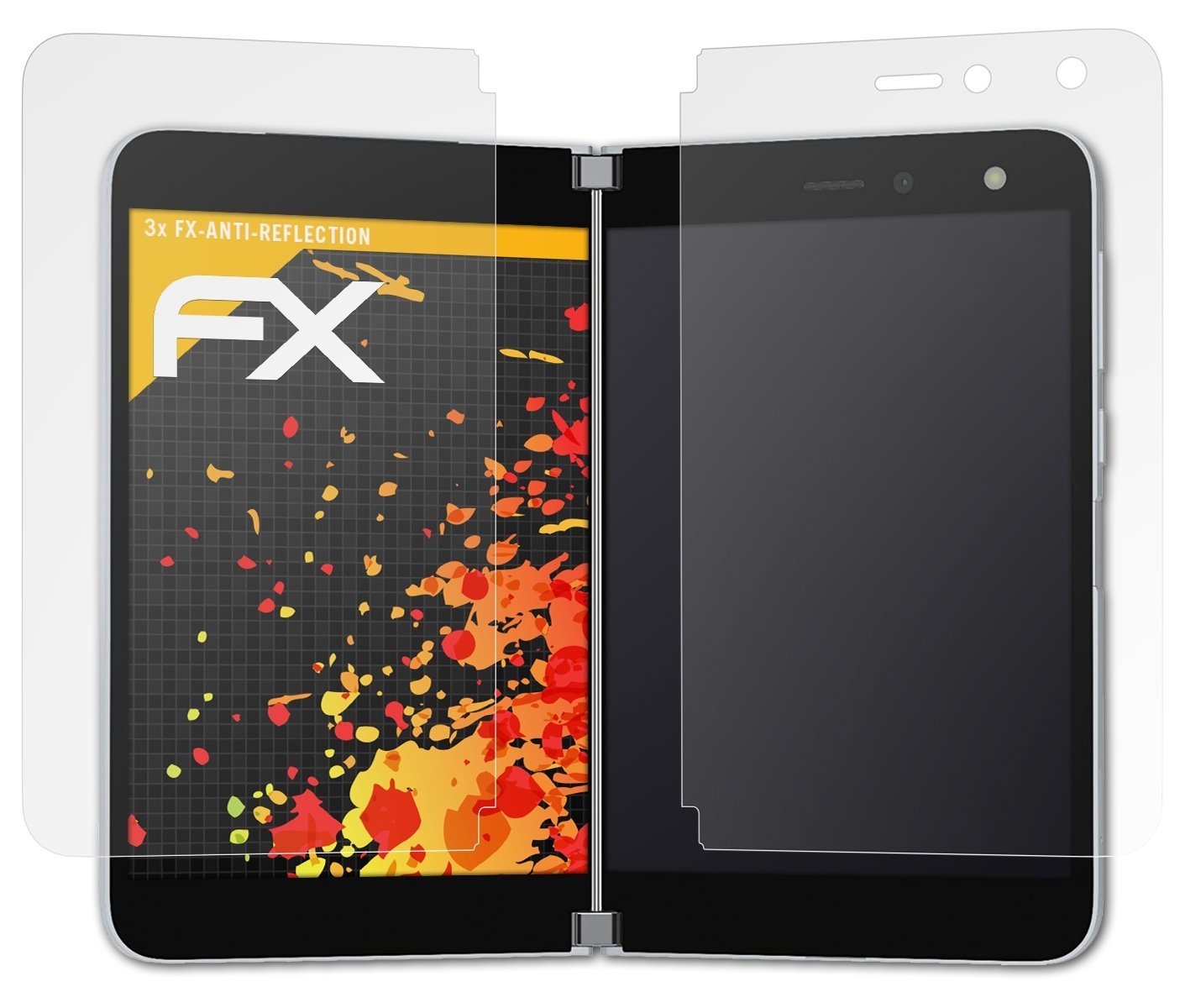 Displayschutz(für 3x ATFOLIX Surface Duo) Microsoft FX-Antireflex