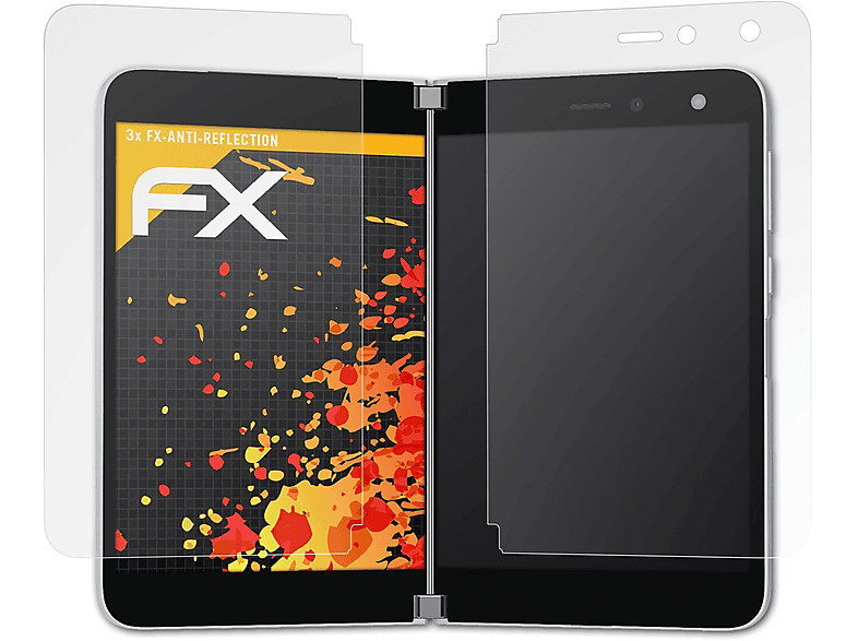 Duo) 3x Microsoft ATFOLIX Surface FX-Antireflex Displayschutz(für