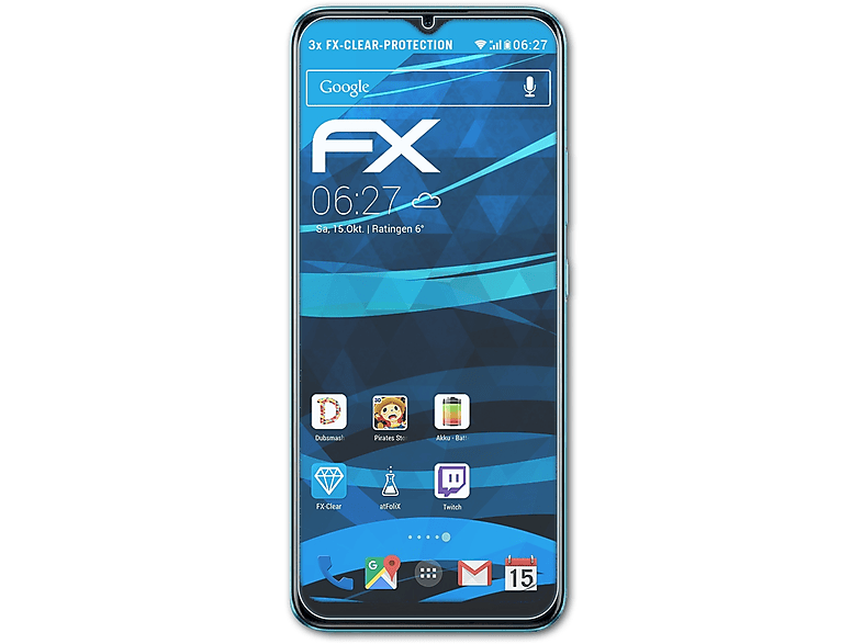 ATFOLIX 3x FX-Clear Displayschutz(für Realme Narzo 30A)