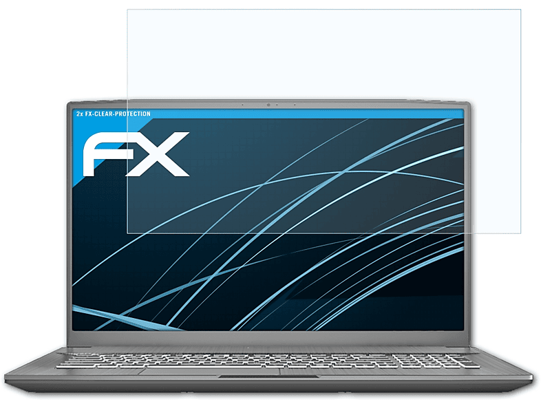 2x Displayschutz(für FX-Clear MSI Creator 17M) ATFOLIX