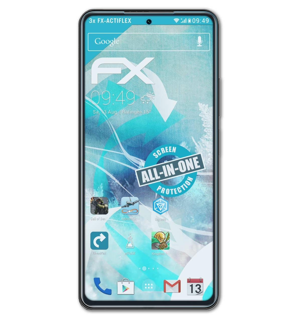 ATFOLIX 3x FX-ActiFleX Displayschutz(für Xiaomi Redmi K40)