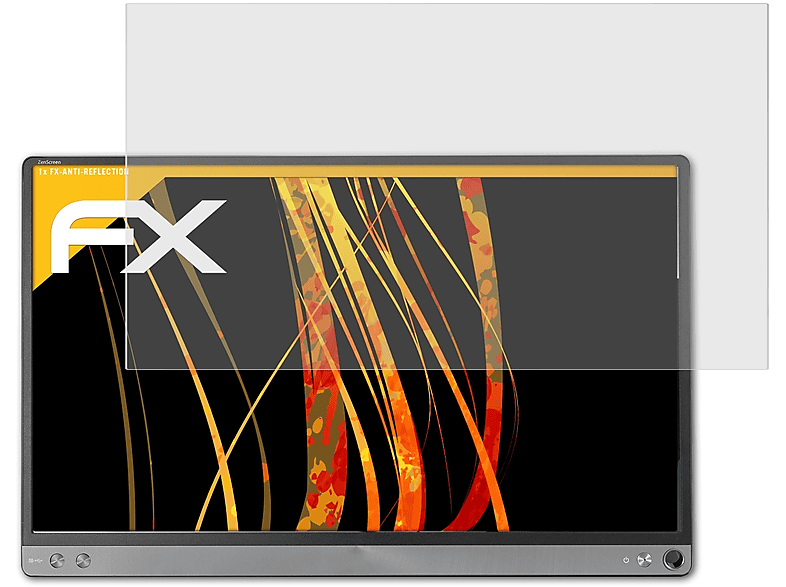 ATFOLIX FX-Antireflex MB16AC) ZenScreen Asus Displayschutz(für