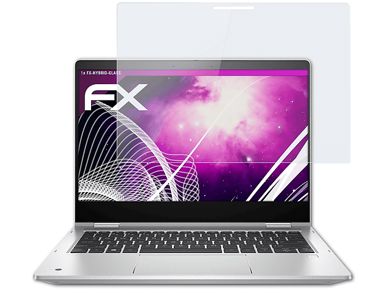 ATFOLIX FX-Hybrid-Glass Schutzglas(für HP ProBook X360 435 G7)