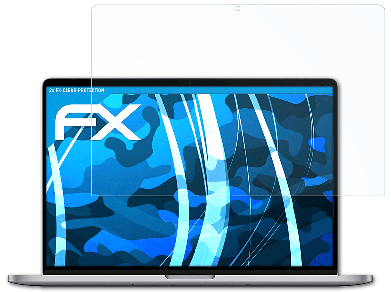 ATFOLIX 2x FX-Clear Displayschutz(für Apple MacBook Pro 2021 (16 inch))
