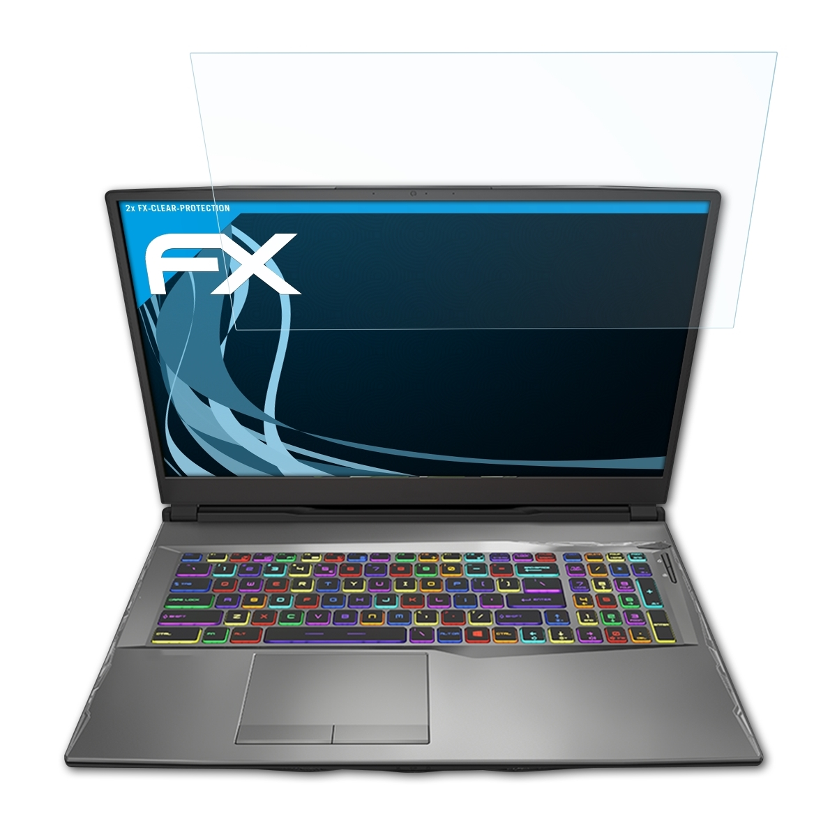 ATFOLIX 2x FX-Clear Displayschutz(für Alpha MSI 17)
