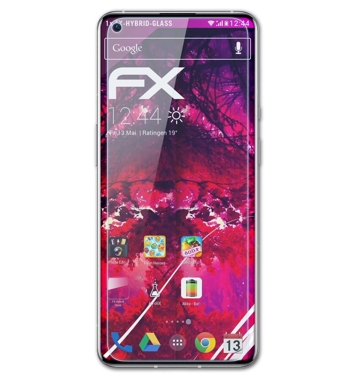 Pro) FX-Hybrid-Glass OnePlus ATFOLIX 9 Schutzglas(für