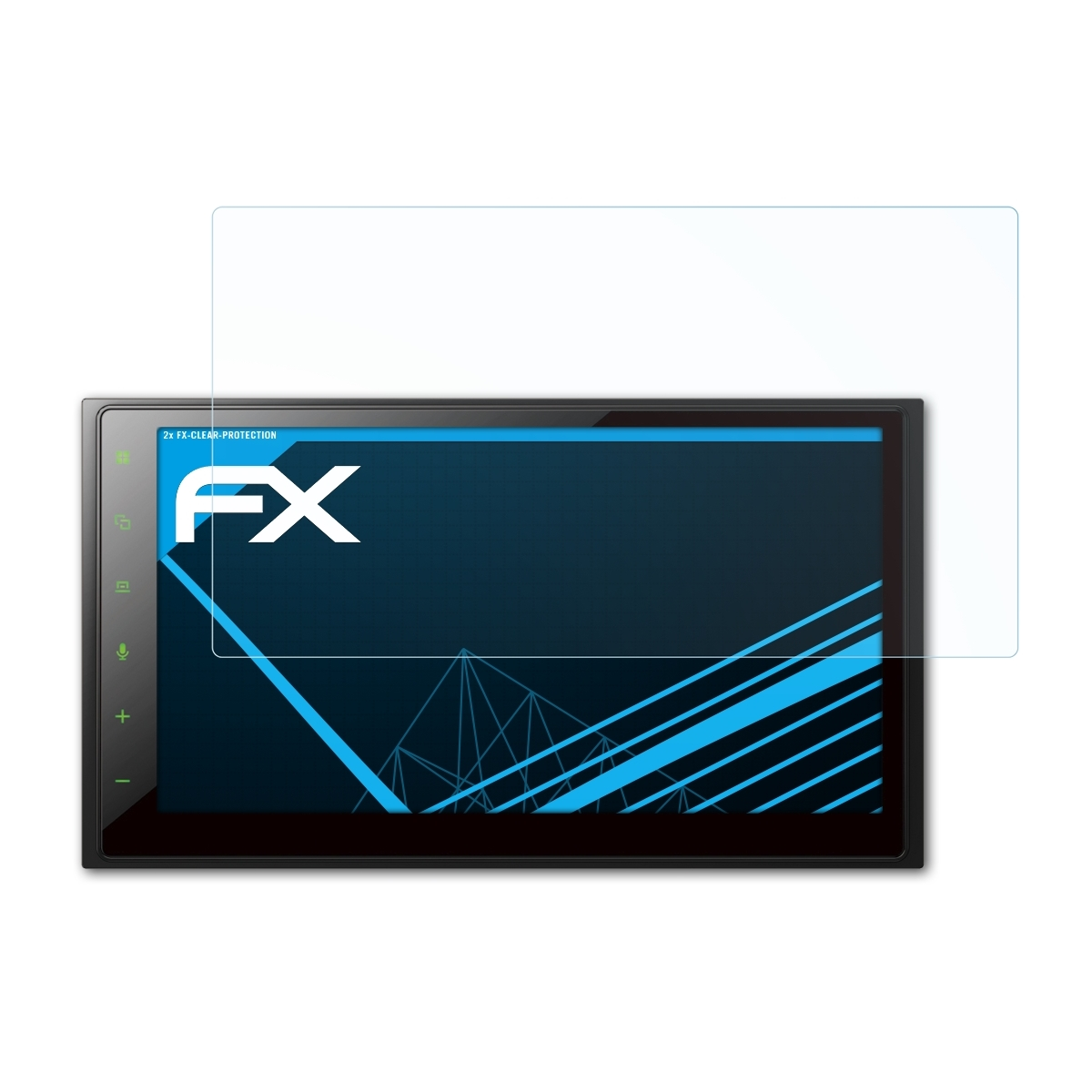 2x SPH-DA250DAB) FX-Clear Displayschutz(für Pioneer ATFOLIX