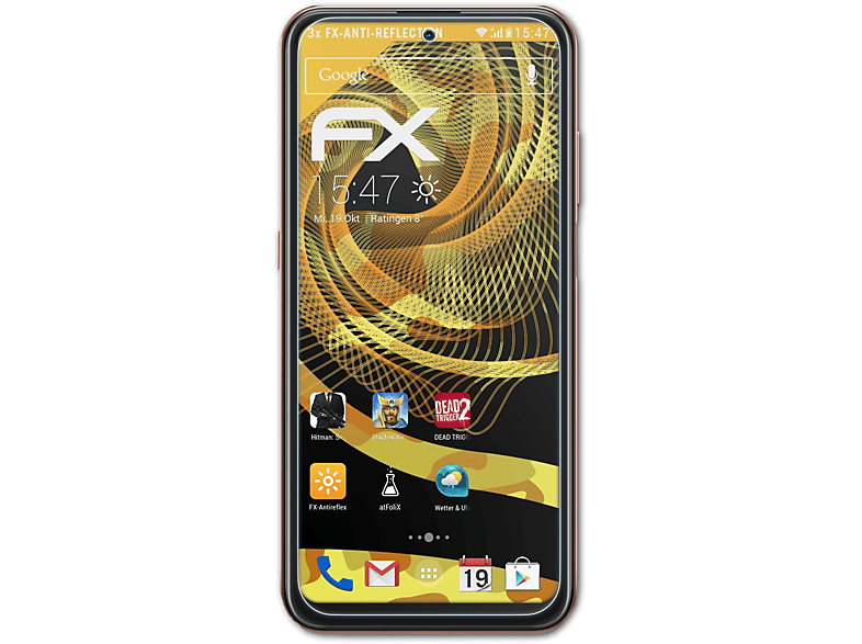 ATFOLIX 3x FX-Antireflex Displayschutz(für Nokia X20)