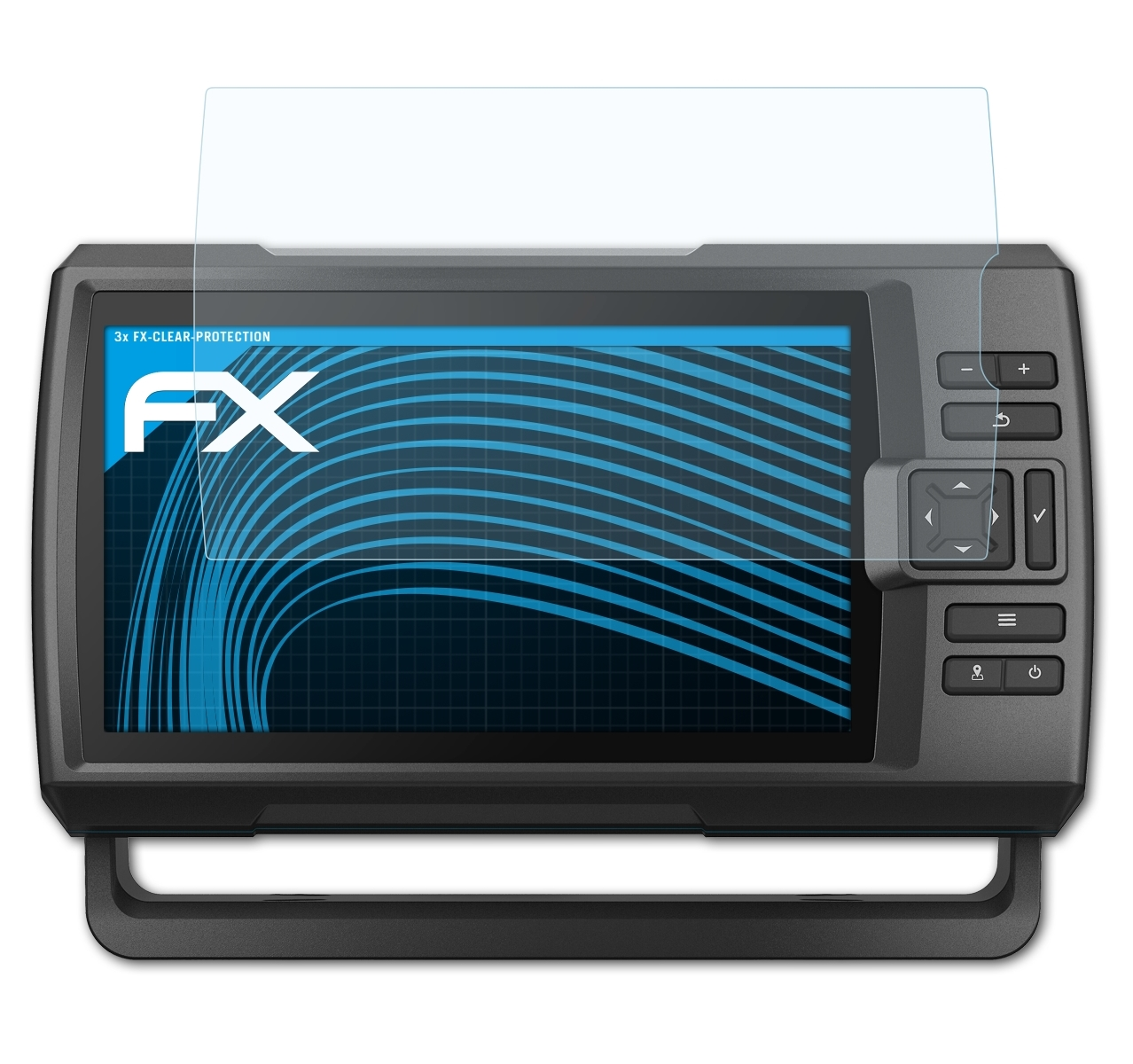 ATFOLIX 3x FX-Clear Displayschutz(für 9sv) Garmin Vivid Striker