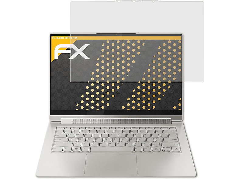 ATFOLIX 2x FX-Antireflex Displayschutz(für Lenovo Yoga 9i (14 inch))