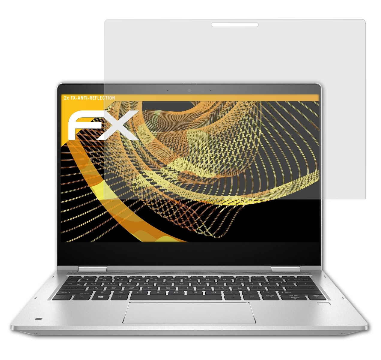 ATFOLIX 2x FX-Antireflex Displayschutz(für HP 435 X360 G7) ProBook