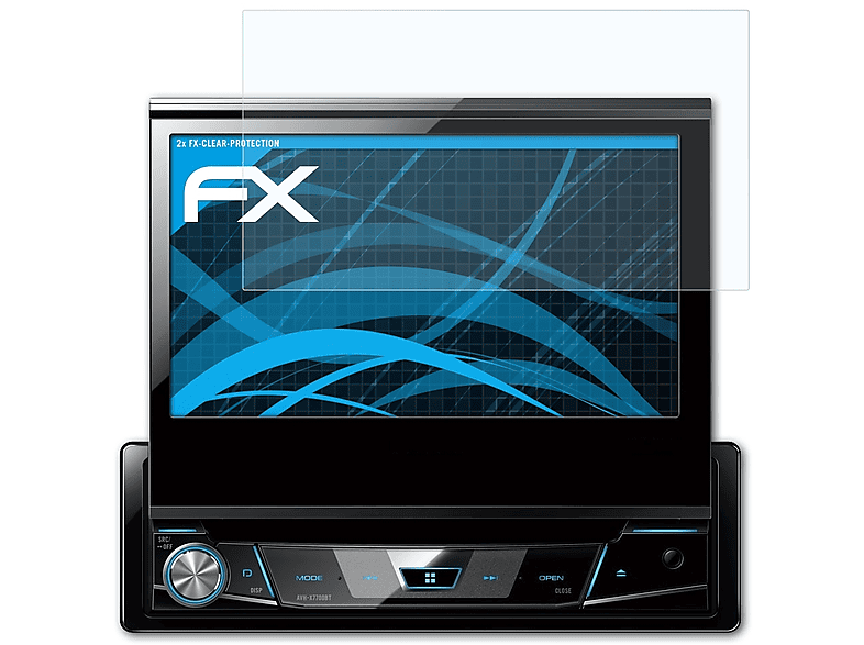 ATFOLIX 2x FX-Clear Displayschutz(für Pioneer / AVH-X7700BT X7800BT)