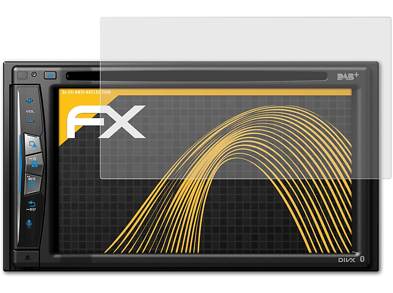 ATFOLIX 3x FX-Antireflex Displayschutz(für Pioneer Avic-Z730DAB)