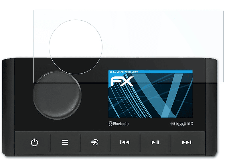 ATFOLIX Garmin 3x Fusion MS-RA210) Displayschutz(für FX-Clear