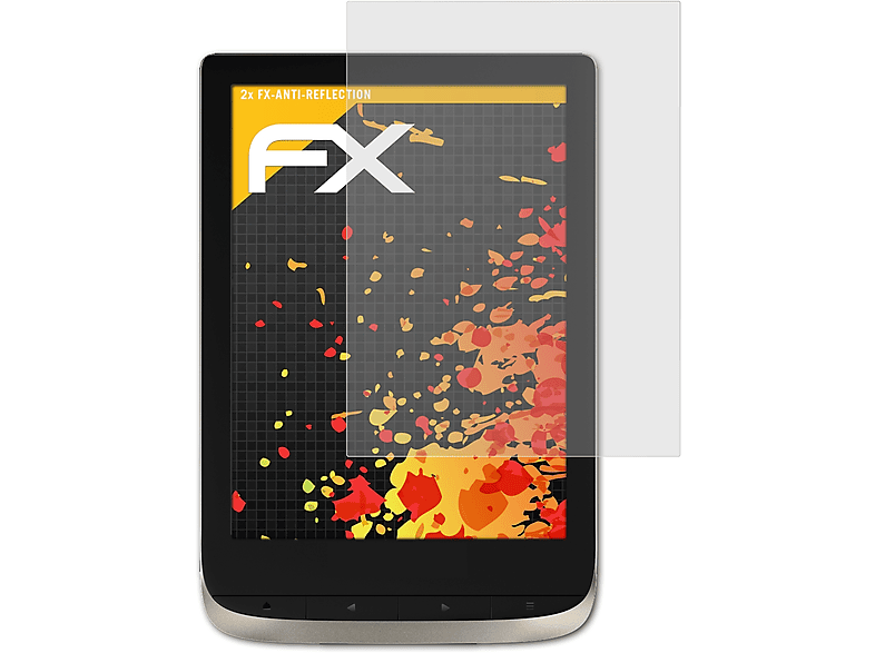 FX-Antireflex ATFOLIX Displayschutz(für Moon PocketBook Silver) 2x Color