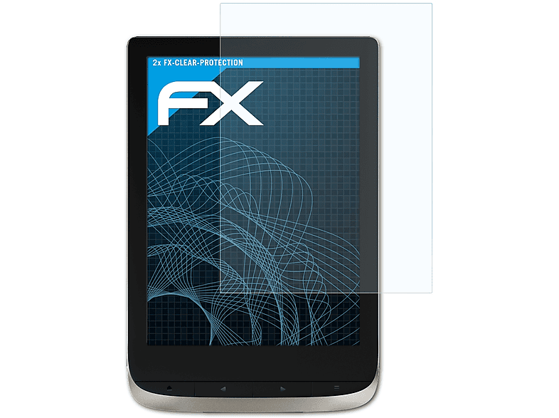 ATFOLIX 2x FX-Clear Displayschutz(für PocketBook Color Moon Silver)