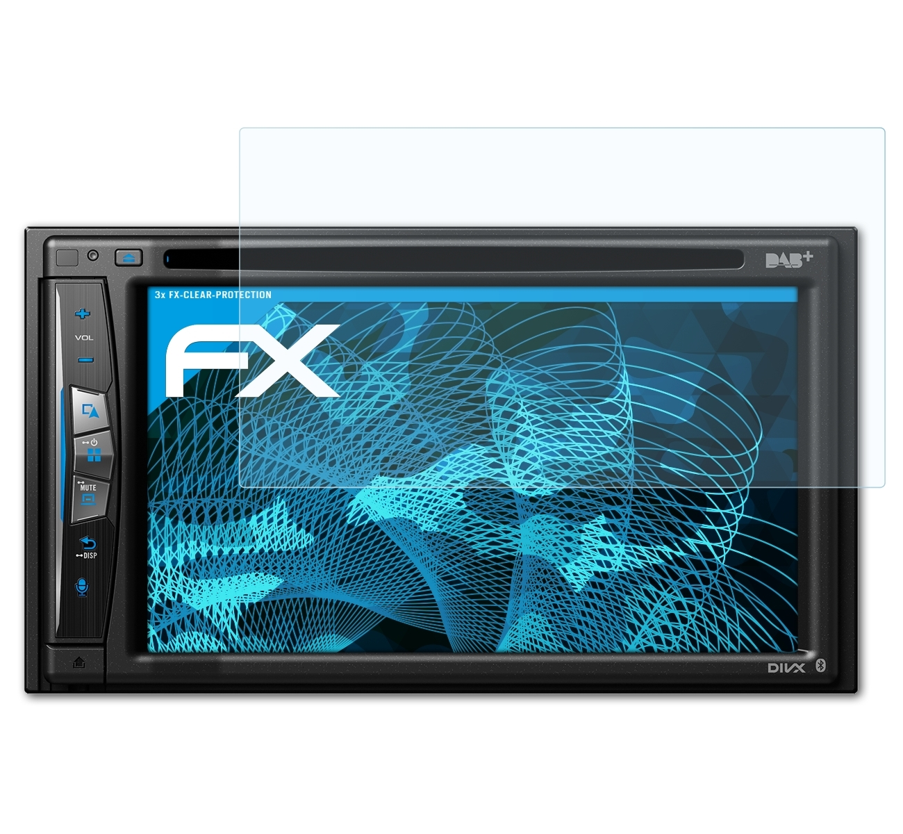 ATFOLIX 3x FX-Clear Displayschutz(für Pioneer Avic-Z730DAB)