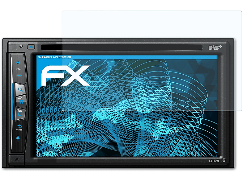 ATFOLIX 3x FX-Clear Pioneer Displayschutz(für Avic-Z730DAB)