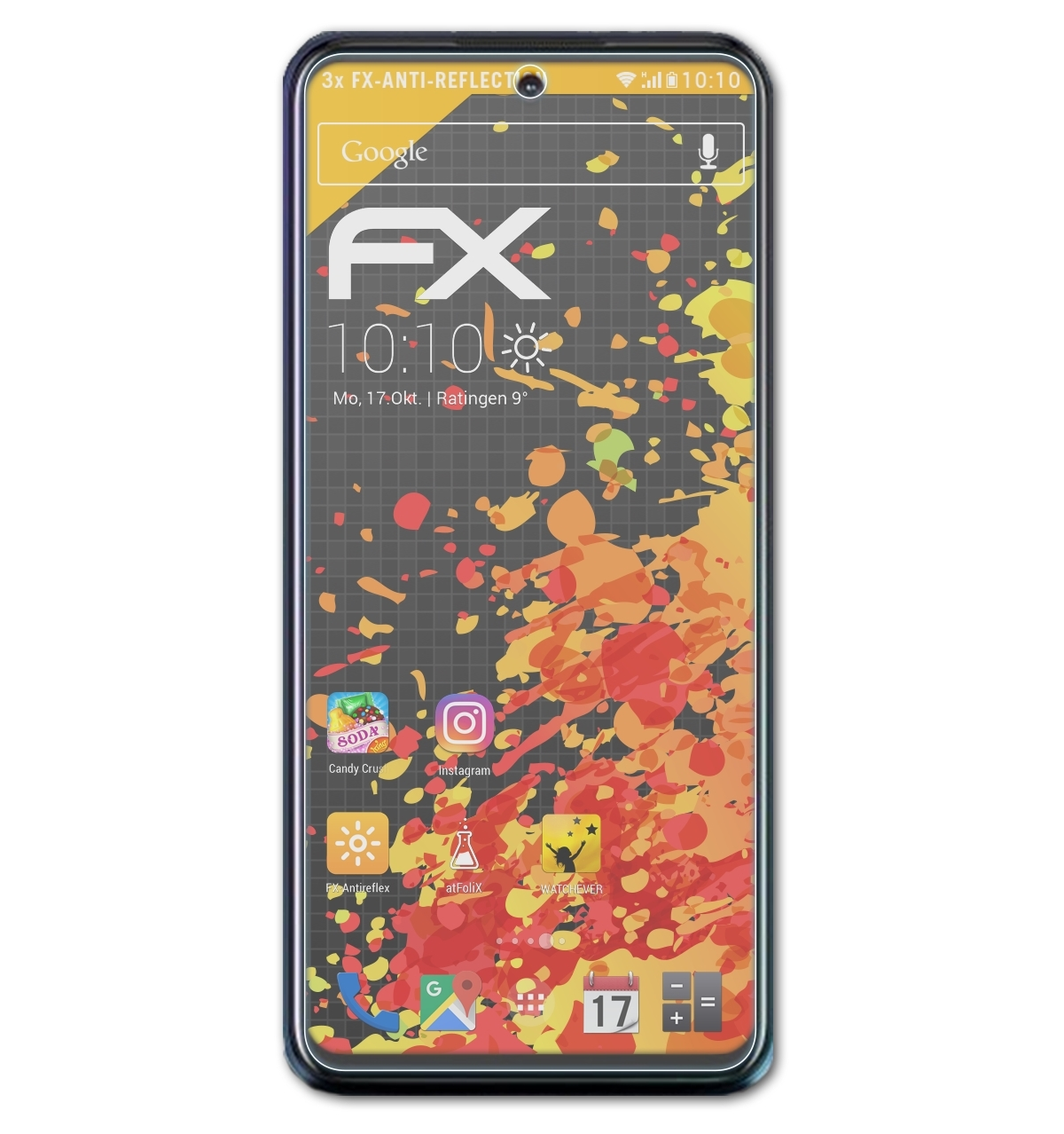 ATFOLIX 3x 21 Desire Pro) FX-Antireflex HTC Displayschutz(für