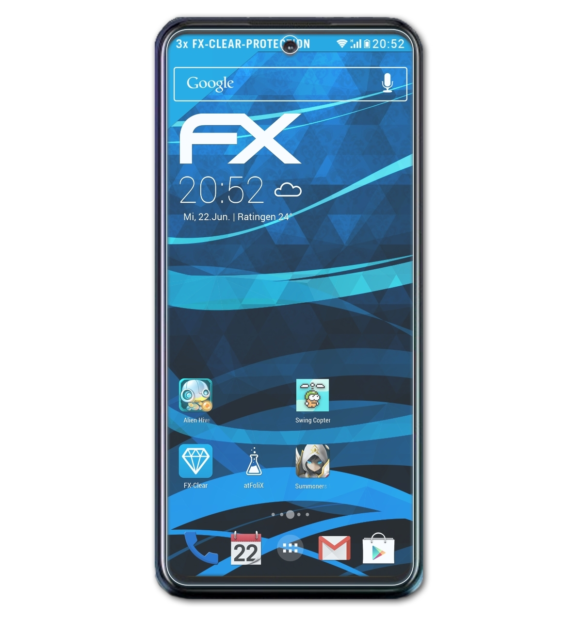 HTC Displayschutz(für Pro) 21 ATFOLIX 3x Desire FX-Clear