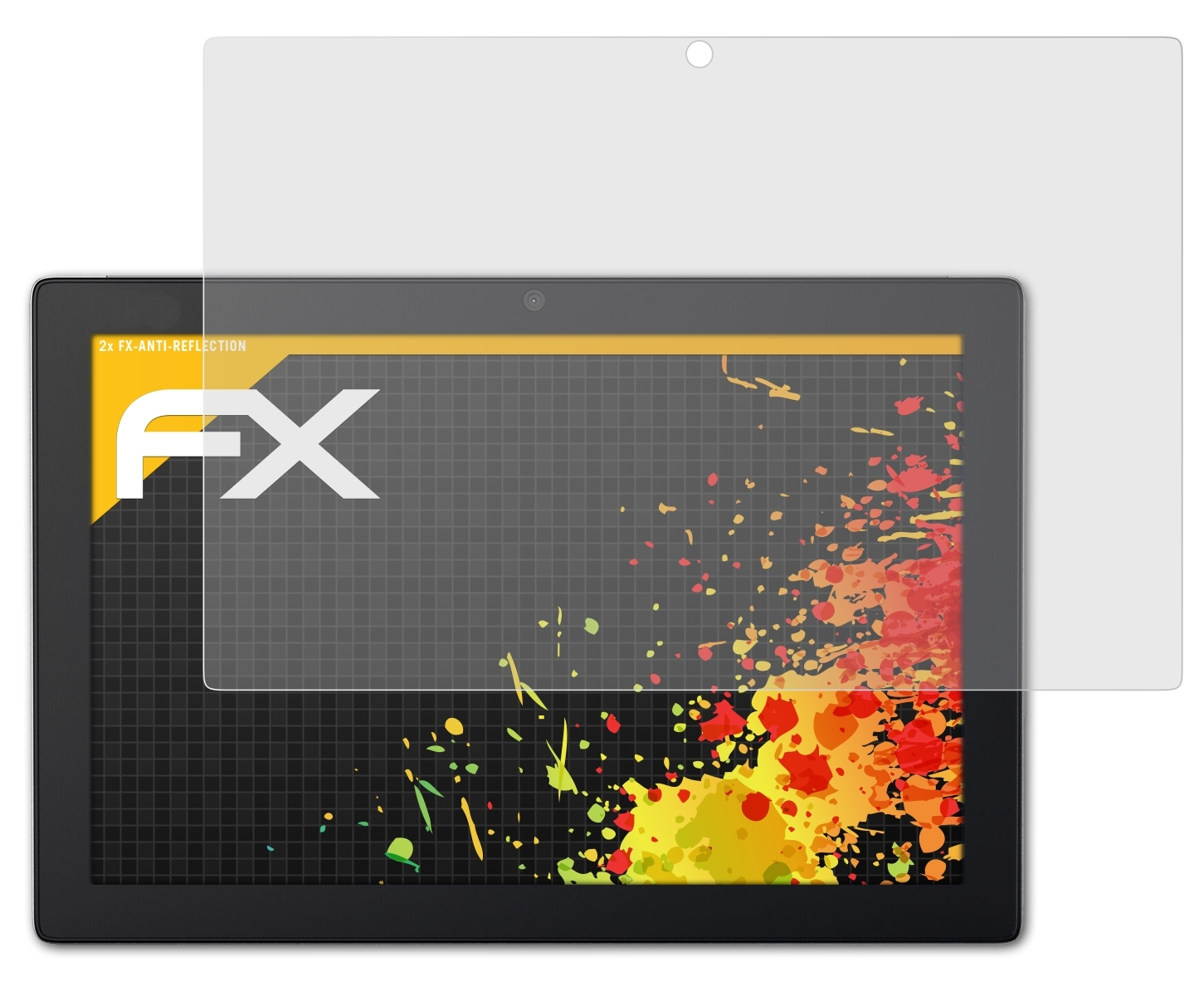 ATFOLIX 2x FX-Antireflex Lenovo IdeaPad MIIX (510-12ISK)) Displayschutz(für