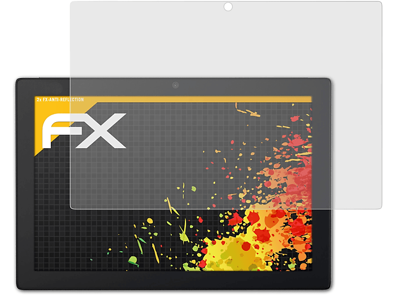 ATFOLIX 2x FX-Antireflex Displayschutz(für Lenovo IdeaPad MIIX (510-12ISK))