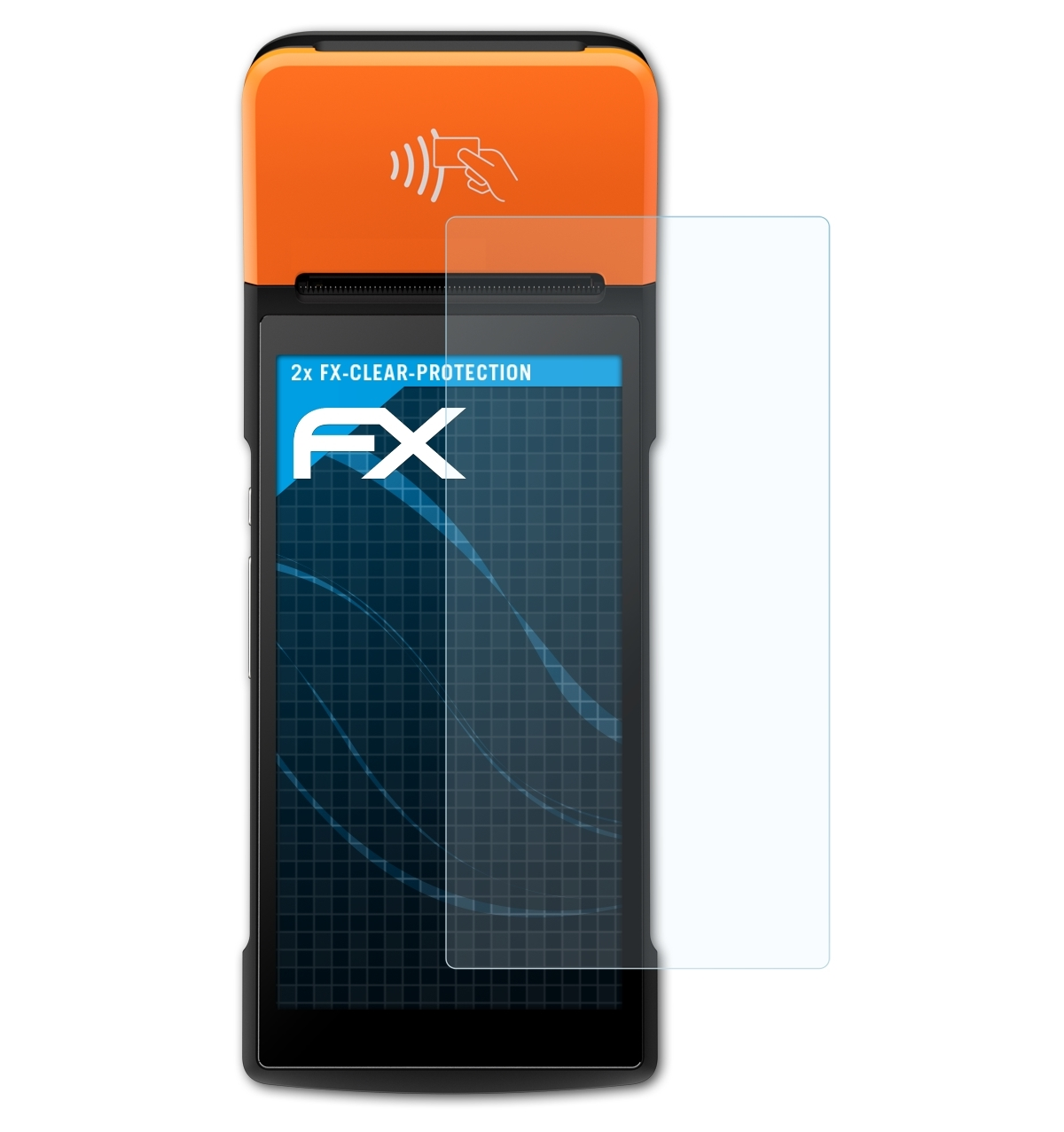 ATFOLIX 2x FX-Clear Displayschutz(für Pro) V2 Sunmi
