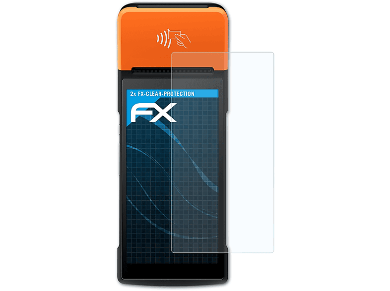 ATFOLIX 2x FX-Clear Displayschutz(für Pro) Sunmi V2