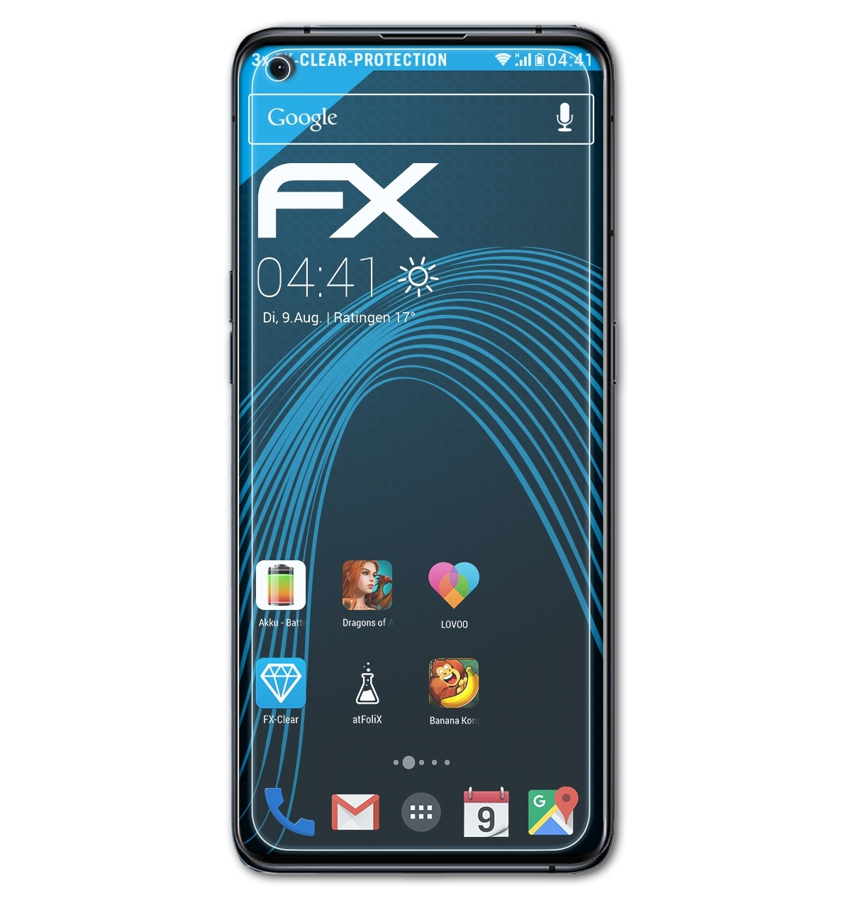 ATFOLIX 3x FX-Clear Displayschutz(für Oppo X3 Find Pro)