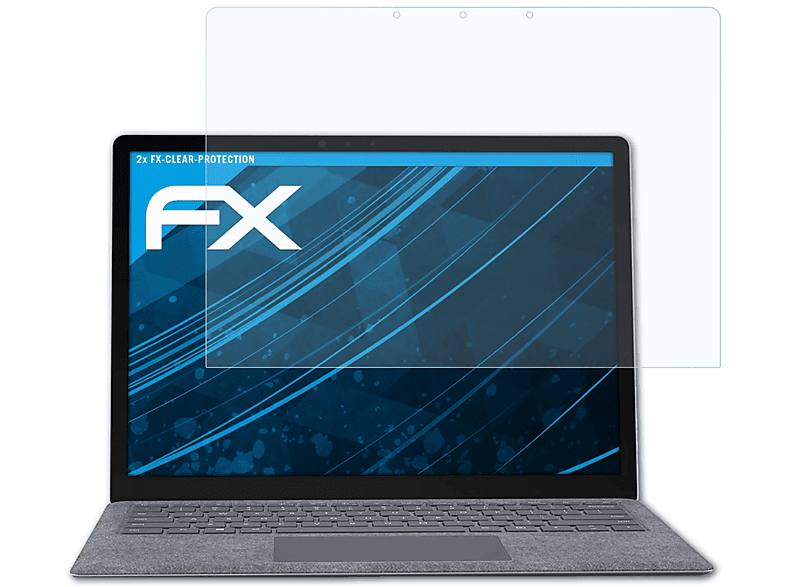 Microsoft FX-Clear (15 Displayschutz(für inch)) 2x Laptop Surface 4 ATFOLIX