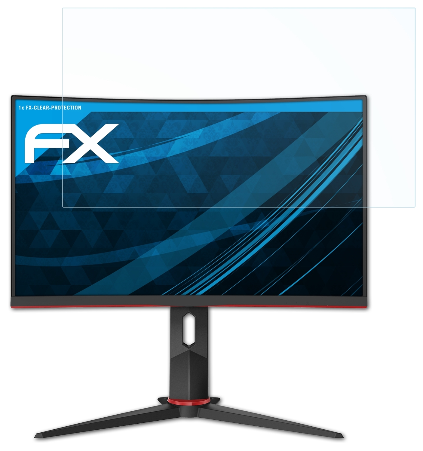 FX-Clear AOC ATFOLIX C24G2U/BK) Displayschutz(für