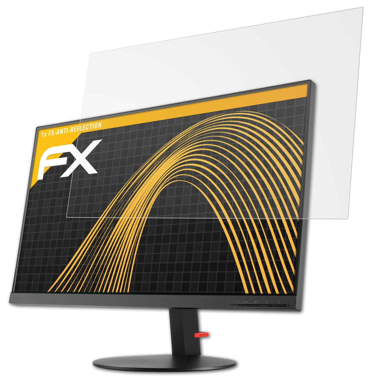 P27h-10) Displayschutz(für ATFOLIX ThinkVision Lenovo FX-Antireflex