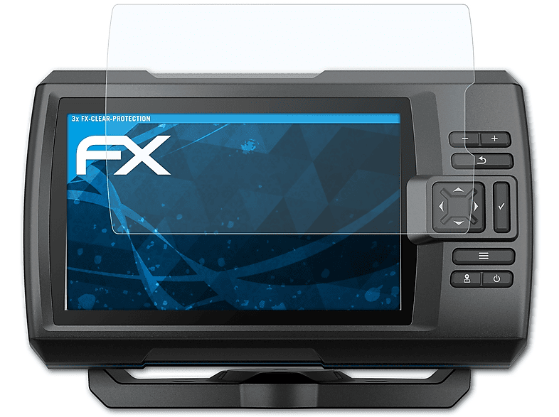 ATFOLIX 3x FX-Clear Displayschutz(für Garmin Striker Vivid 7cv)
