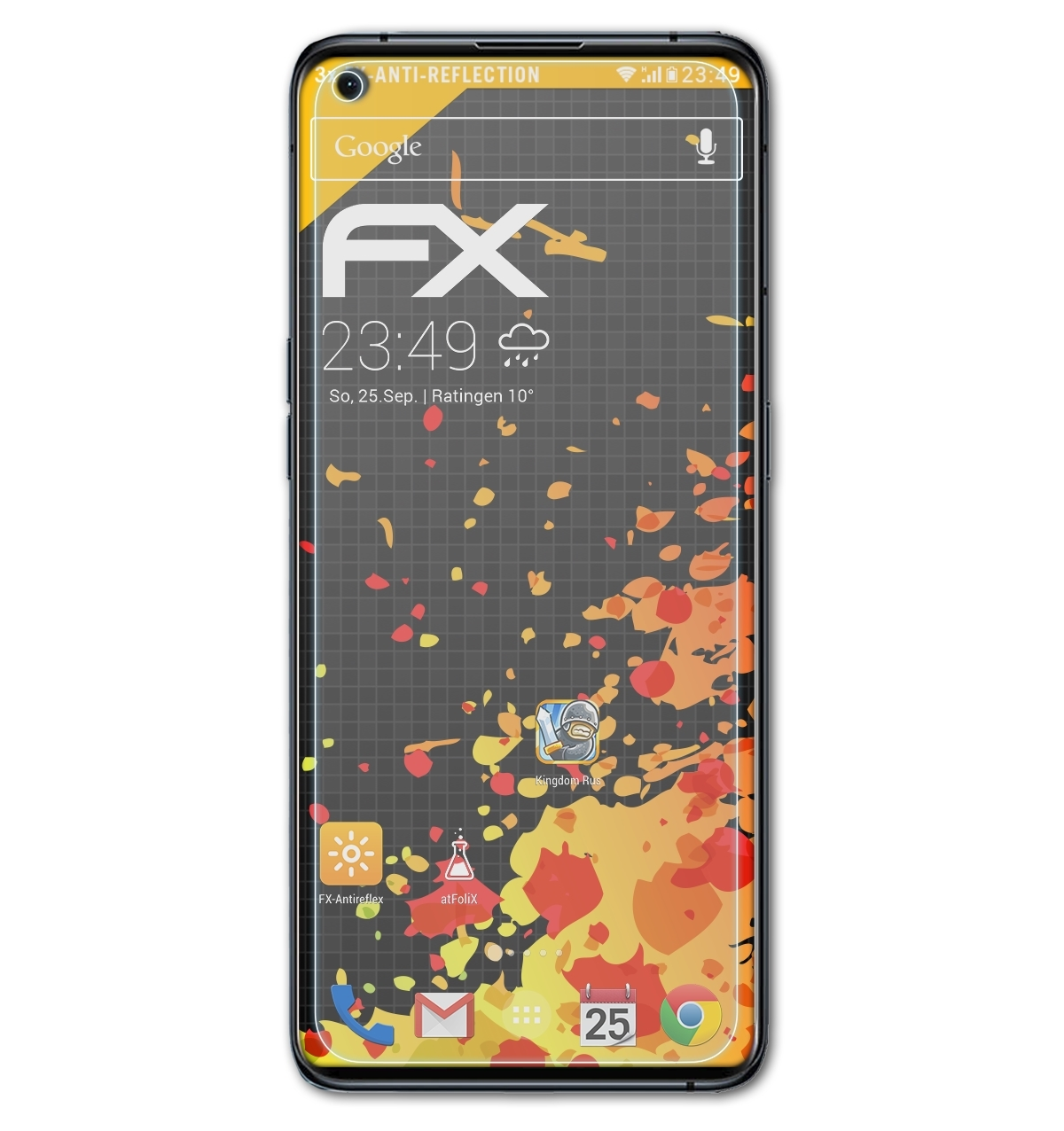 ATFOLIX 3x FX-Antireflex Displayschutz(für Find Pro) X3 Oppo