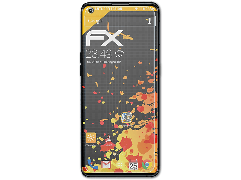 ATFOLIX 3x FX-Antireflex Displayschutz(für Oppo Find X3 Pro)